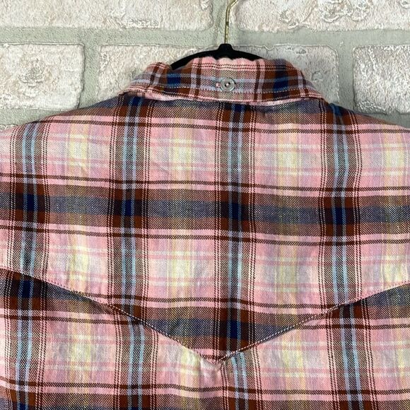 Scotch and Soda western Plaid Button Down Blouse shirt
Linen blend Sz S - Picture 6 of 10